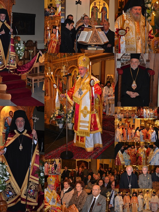 Eerste Pontificale Liturgie met de nieuwe Metropoliet Athenagoras van België kl
